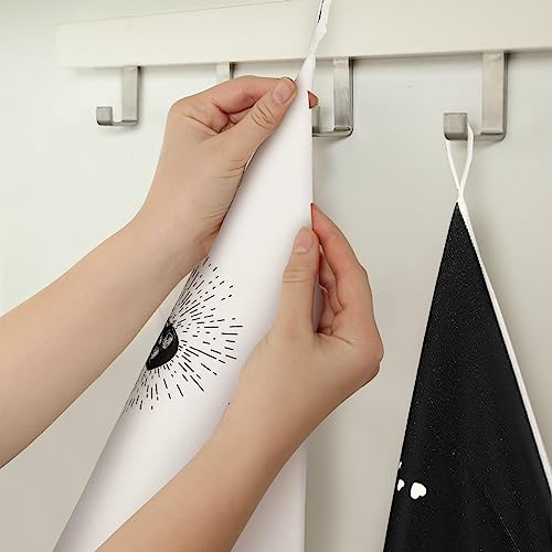 Bencailor 6 Pcs Skull Kitchen Towels Skeleton Dish Hand Towels Gothic Spooky Skull Tea Washcloth for Bathroom Kitchen Goth Horror Decor Gifts 24 x 16''