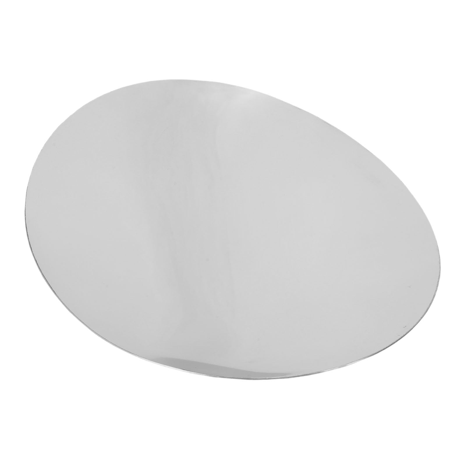 Bandeja para Servir Plateada, Bandeja para Servir de Acero Inoxidable con Acabado Pulido Espejo de Primera Calidad, Decorativa para Mesa de Centro con Tapete Antideslizante para Joyería, (S)