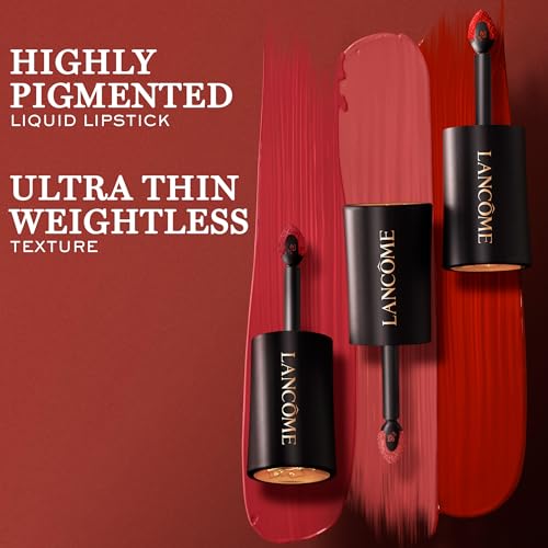 Lancôme L\'Absolu Rouge Drama Ink Semi-Matte Liquid Lipstick - Highly Pigmented - All Day Wear - 311 Rose Cherie