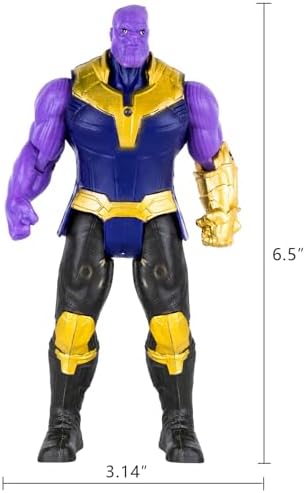 Set of 7 pcs Superhero Toys, Collectible Action Figures 7-Inch Gift for Kids and Fans Obsessed with Character Collections, Super Hero Series Exclusive Figure Set image 3
