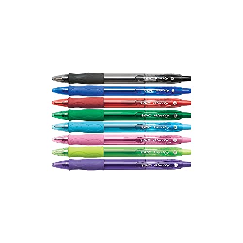 Image of BIC Velocity Bold Fashion Ink Ball Pen - Pack of 8
