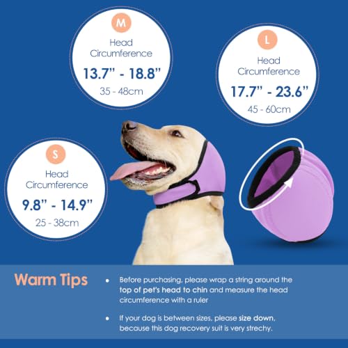 Image of Dog Ear Wraps Dog Calming Hoodie Anxiety Relief Ear Cover for Dogs