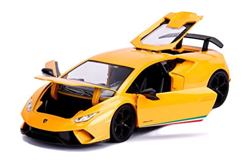 Jada Lamborghini Huracan Perfomante Metallic Yellow 1/24 Diecast Model Car