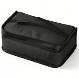 ZXTGBQ Mini Bolsa Termica Porta Alimentos, Nevera Portatil PequeñA, Bolsade La Lonchera, Isotermica Lunch Box, Bolsa Comida Trabajo Para Hombres Y Mujeres, Para Playa, Picnic, Viaje, Oficina, Negro