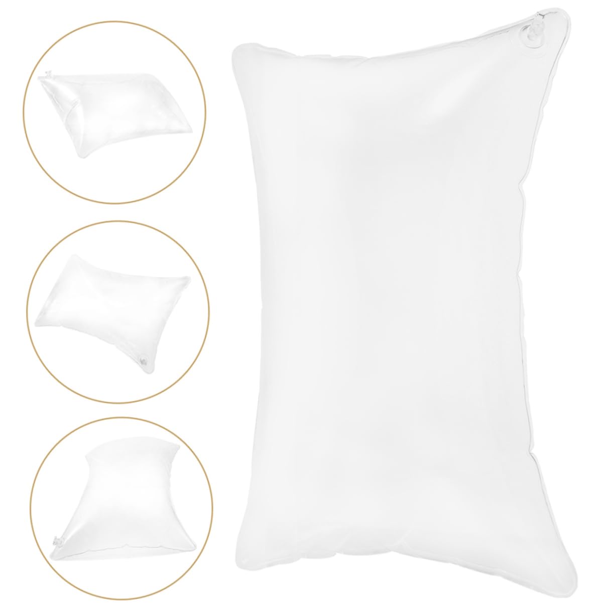 TOPBATHY Lot De 3 Oreillers Gonflables Ergonomiques en PVC Respirant pour Voyage en Voiture