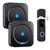 Besimlive Wireless Doorbell Chime Receiver Extender for Blink Video Doorbell - Compatible with Blink Video Doorbell -Upgraded Loud & Clear (1 Video Doorbell Extender 2 Receiver）