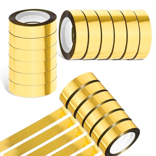 Gold Washi Tape - 6 Rolls Self Adhesive