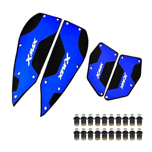 YMH X-MAX 125 250 300 400 XMAX125 XMAX250 XMAX300 XMAX400 2017 2024 �I�[�g�o�C�t�b�g���X�g�t�b�g�p�b�h�y�_���v���[�g�y�_�� parts(Blue)