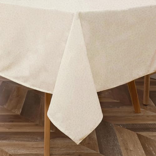 Majestic Giftware PU Faux Leather Rectangle Tablecloth | (TCE137-54160) Shell Waterproof & Spill Proof Dining Table Cover | Decorative Washable Tablecloth for Home, Kitchen, Party (54X160)