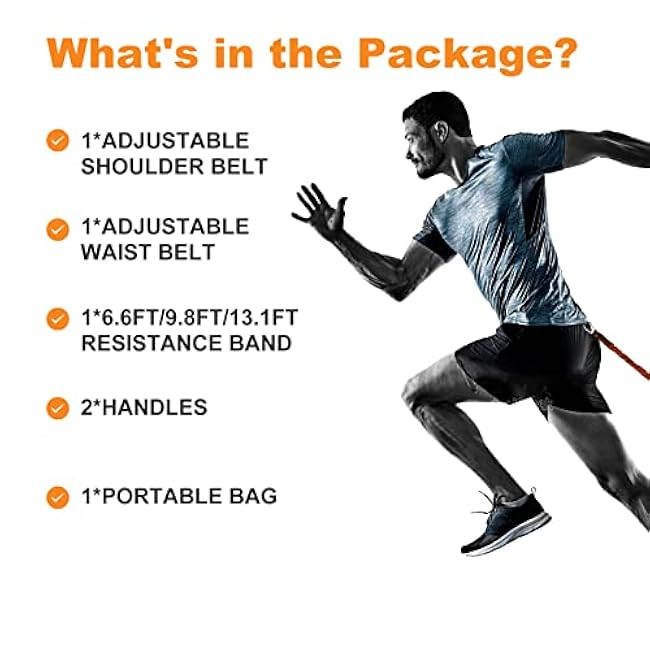 Resistance Explosive Training Set Help to Improve Power, Strength, Agility, Track and Field for Football Baseball Running Basketball Multi-Directional Equipment