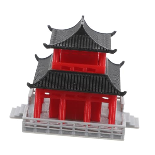 GANAZONO Miniatura Padiglione Cinese da Tavolo Decorazione Micro Paesaggio per Bonsai e Acquari Giapponese e Resistente