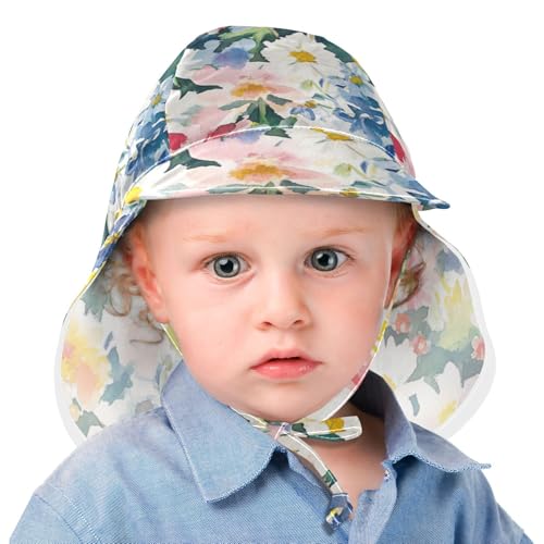 Toddler Baby Beach Hats Toddler Boy Hats Girls Sun Protection Large Brim Traveling Swim Hat2
