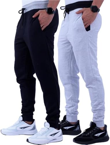 Kit 2 Calças Masculina Moletom MXD Conceito Slim Jogger Casual Co...