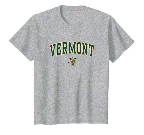 Kids Vermont Catamounts Kids Arch Over Heather Gray T-Shirt