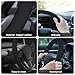 frani Nappa Leather Steering Wheel Cover, Universal 15 Inch Premium Non-Slip Steering Wheel Cover Black