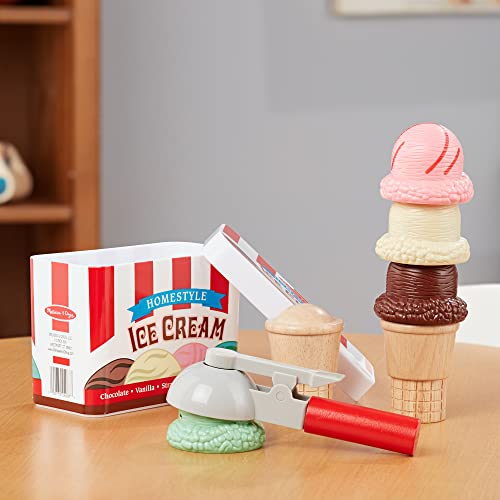 Melissa & Doug Scoop And Stack Ice Cream Cone Magnetic Play Set, Multicolor - Pretend Food, Ice Cream Toy For Toddlers And Kids Ages 3+. #TOP6