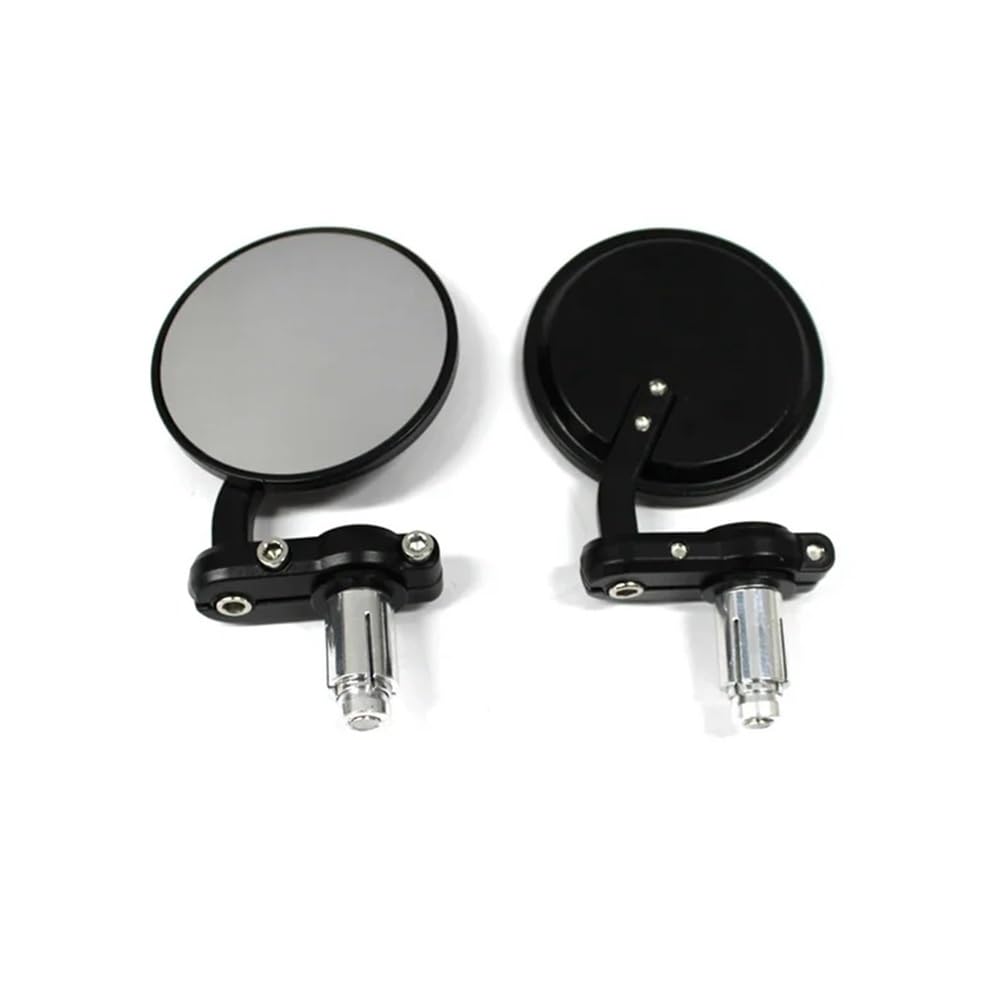 Espejos retrovisores moto para evitar vibraciones y roturas con sistema plegable negro par 7
