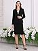 Hobemty Women's 2 Piece Suit Skirt Set Business Formal Blazer and Pencil Skirt X-Large Black