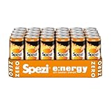 Spezi Energy ZERO Dose (24 x 0,33 l) Energy Drink mit Cola & Orangen Geschmack mit Koffein und Vitaminen