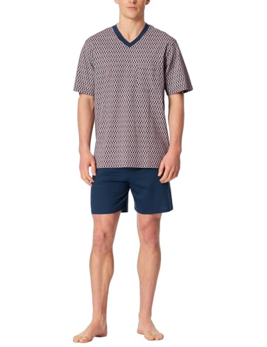 Schiesser Herren Schlafanzug kurz V-Ausschnitt - Nightwear Set