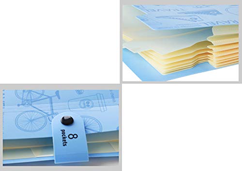 Dossier pack de papier de test LIBINFAN multi-couches portable pour organisation de documents - 3