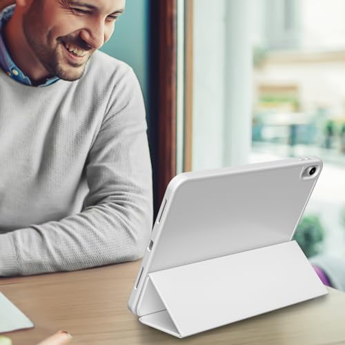 GKABXY Etui na iPad (A16) 11. generacji 11 cali 2025, iPad 10. generacji 10,9" 2022 z uchwytem na długopis, funkcja Auto Wake/Sleep, obsługuje Touch ID, Slim Trifold Stand Protective Cover (szare)