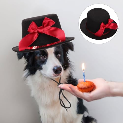 Sombrero ajustable decorativo para perros y gatos miniatura 6