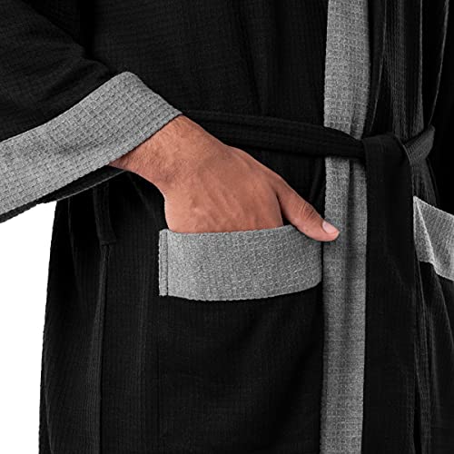 Image of IZOD Men's Waffle Knit Kimono Robe