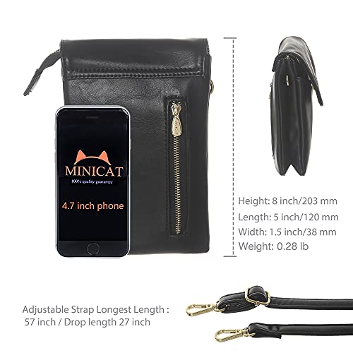 MINICAT Roomy Pockets Series Small Crossbody Bags Cell Phone Purse for Women(M-Taro Purple) - Thumbnail 6