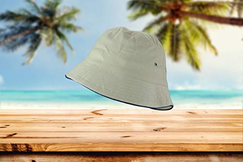 2Store24 Cappello pescatore in Naturale/Blue