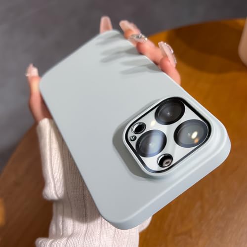 Protection objectif iPhone 13 Pro antichoc avec coque PC dur mat gris