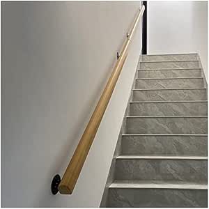 Amazon.com: MBTSQD Stair railings Natural Wood Stair Handrail ...