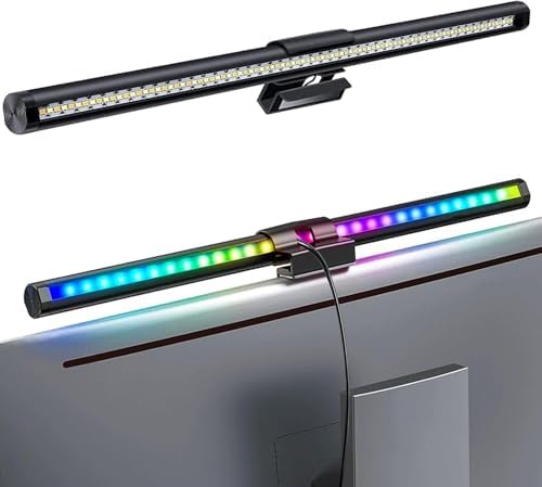 Luminária de Barra LED para Monitor – Luz USB Regulável com Contr...