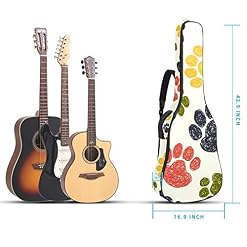Hondank Housse pour guitare acoustique – Motif patte d’animal colorée – 1 cm d’épaisseur – Imperméable – 101,6 cm – 104… - Les Beatles, Paul McCartney, John Lennon, RIngo Starr, George Harrison Hondank Housse pour guitare acoustique - Motif patte d'animal colorée - 1 cm d'épaisseur - Imperméable - 101,6 cm - 104… – Image 5