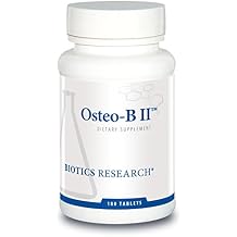 Biotics Research Osteo B II Optimal Bone Health Support, Healthy Aging, CaMg, Easy to Swallow Tablet, Purified Chondroitin Sulfates, 180 Tablets