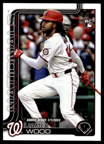 2025 Topps Update #US218 James Wood Rookie Debut Washington Nationals