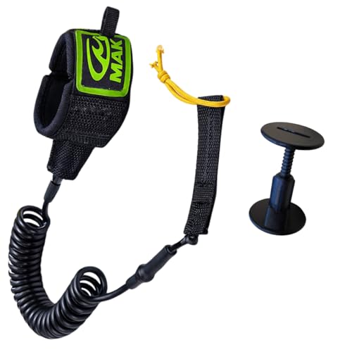 Leash Bodyboard Maré Espiral de Punho com Copinho Ajustável