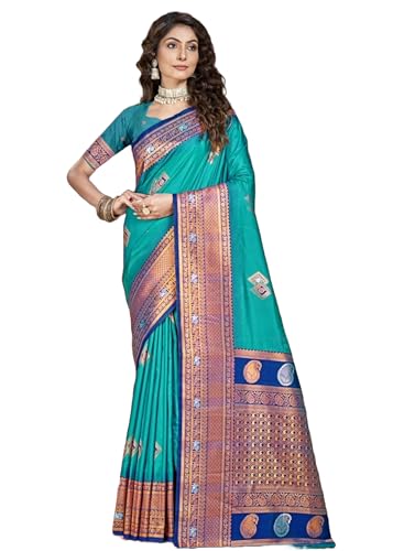 Sari traditionnel indien en soie Indian 10493 pour mariages et fêtes