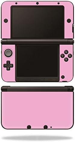 MightySkins Skin Compatible with Nintendo 3DS XL Original 2012-2014 Models Sticker Wrap Skins Solid Pink