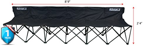 EZ Sportz 6 Seat Sports Bench | Great For Soccer, Camping, The Beach and More| Extra Large Durable Size | Comfortable Chairs for Six People - Thumbnail 4