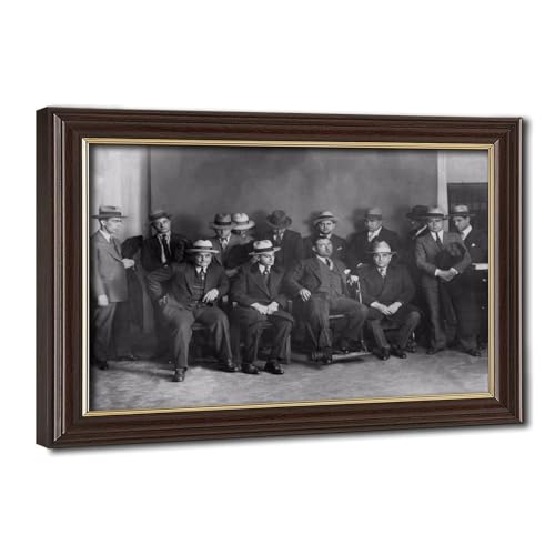 Cadre photo Mafia Commission Meeting 1928 impression canvas premium