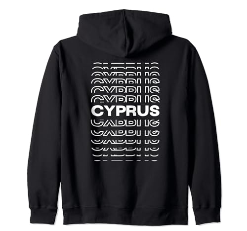 Île minimaliste - Chypre moderne Sweat à Capuche