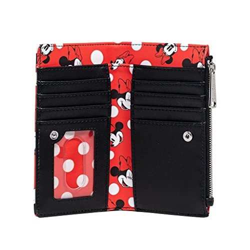 Loungefly Women's Disney Minnie Mouse Polka Dot Red Zip-Around Wallet3