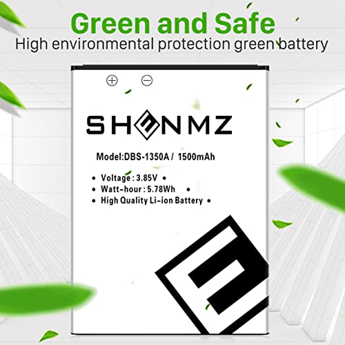 Shenmz Dbs-1350A Battery, [2022 Upgrade] New 0 Cycle Higher Capacity Replacement Battery For Dbs-1350A 1Icp6/39/50 Doro 7050 7060 Consumer Cellular Flip Mobile Phone 1500Mah #TOP1