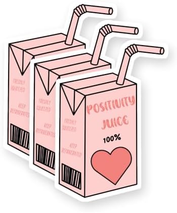 Positivity Juice Vinyl Stickers 3 Pack 3 Inch image 5