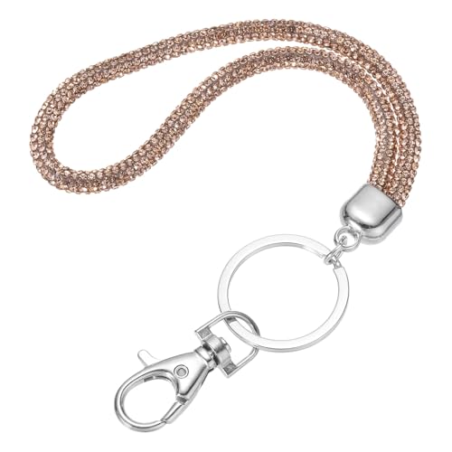 Lanière de poignet avec strass scintillants uxcell et fermoir en métal noir