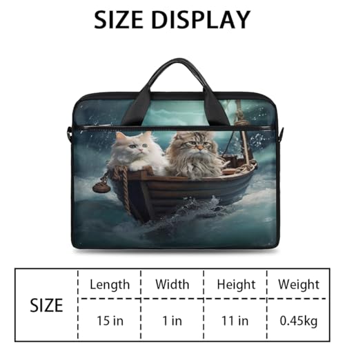 Bolso para portátil tipo maletín de madera divertida para laptop 15 pulgadas miniatura 2