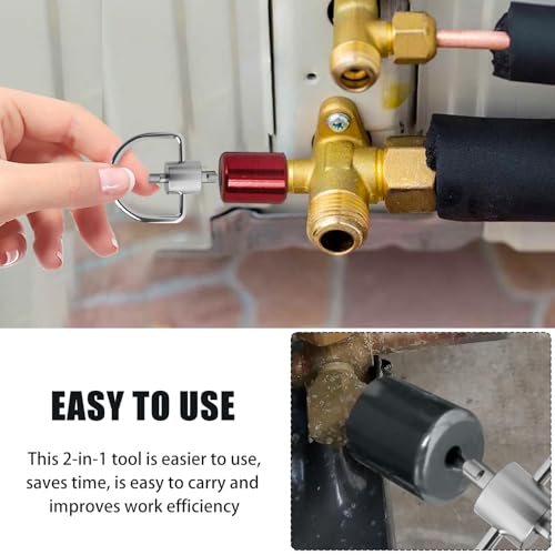 Image of HVAC Refrigerant Locking Cap Key for 410A R22 Refrigerant Locking Caps, Tamper Resistant Multi Key