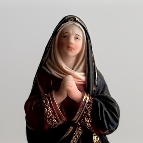Estatua Virgen Dolorosa de Resina, 20 cm miniatura 5
