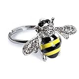 zinndioxid glas  JOE COOL Ring Biene Made mit Kristall Glas Zinn Legierung